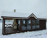 Закрытая беседка ШАЛЕ 2 с барбекю