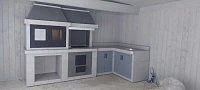 Закрытая беседка Мини Форест с барбекю