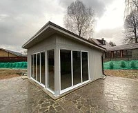 Закрытая беседка Мини Форест с барбекю