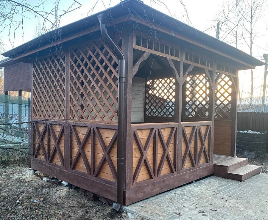 Прямоугольная беседка Малая Калифорния