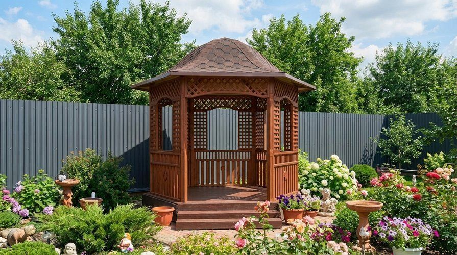 Шестигранная беседка ЗЕНИЦА