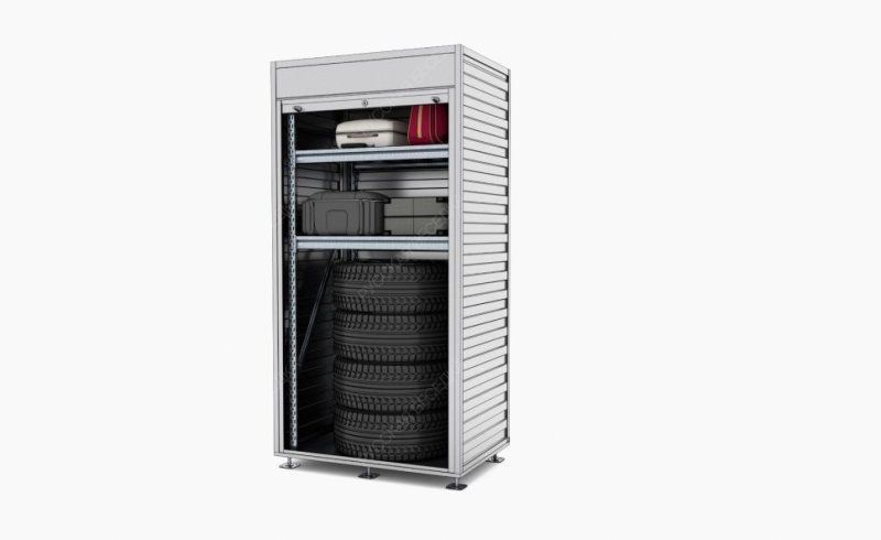 Металлический шкаф 1,20x2,40 разборный