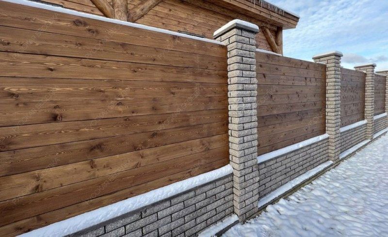 Забор №34 - горизонтальный сплошной