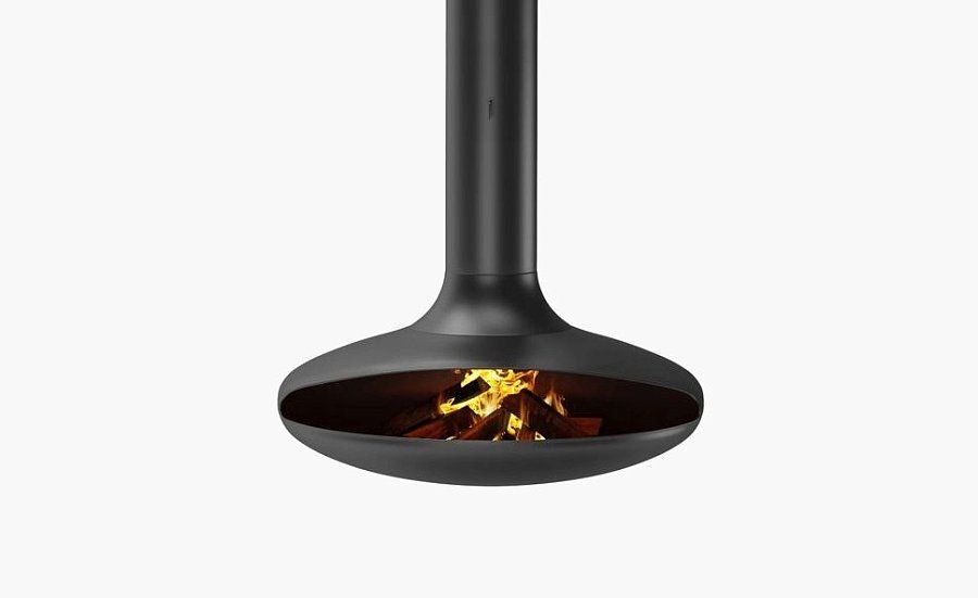 Подвесной камин ELLIPS с вращающейся топкой 1 м