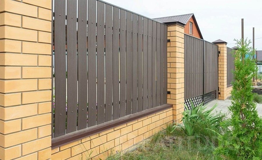Забор №51 - штакетник из ДПК