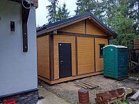 Навес для машин с хозблоком ЭДЕМ