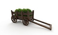 Декоративная деревянная телега Ольсово
