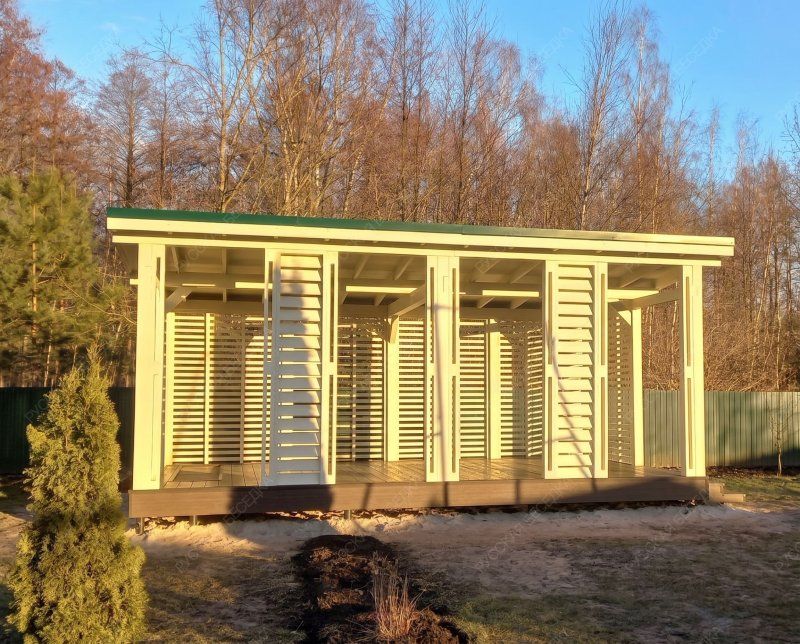 Прямоугольная беседка ПАВИЯ