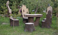 Садовая фигура Кресло-пень (маленькое)