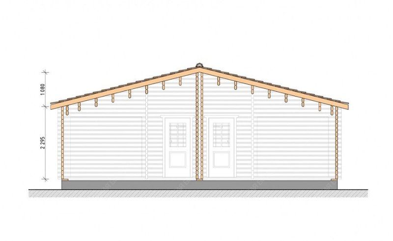 Гостевые дома из мини-бруса ДГ-11