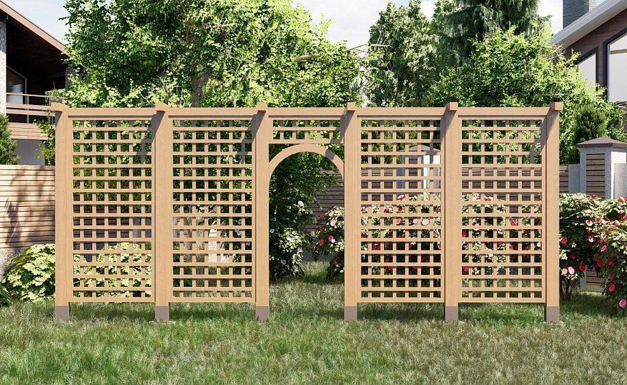 Деревянная шпалера Сысоево