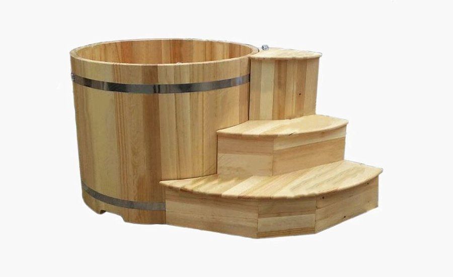 Купель круглая из кедра д110 1.1х1.1х1