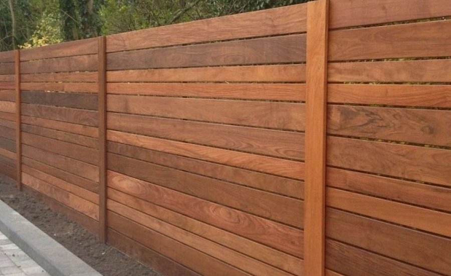 Забор №20 - горизонтальный с зазором