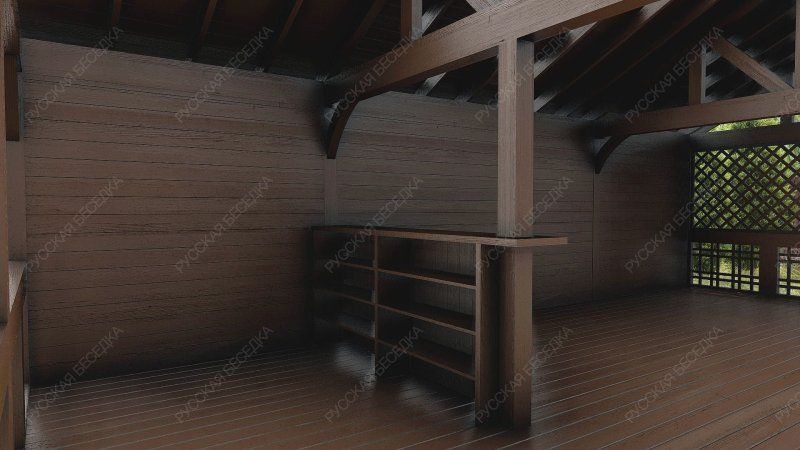 Прямоугольная беседка СОЛЕДАР