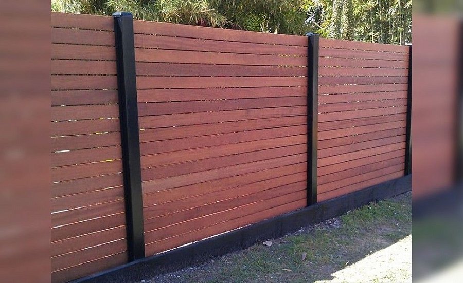Забор №23 - штакетник горизонтальный с зазором