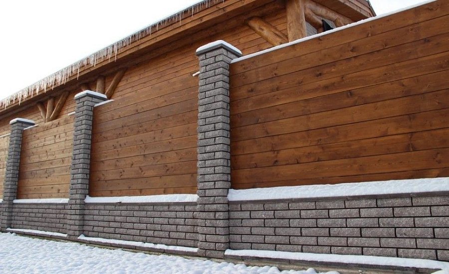 Забор №34 - горизонтальный сплошной