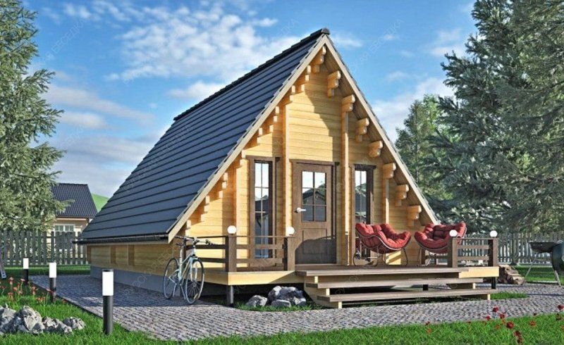 Гостевые дома из мини-бруса ДГ-15