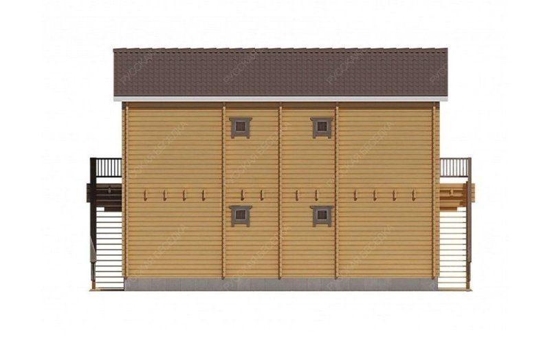 Гостевые дома из мини-бруса ДГ-17