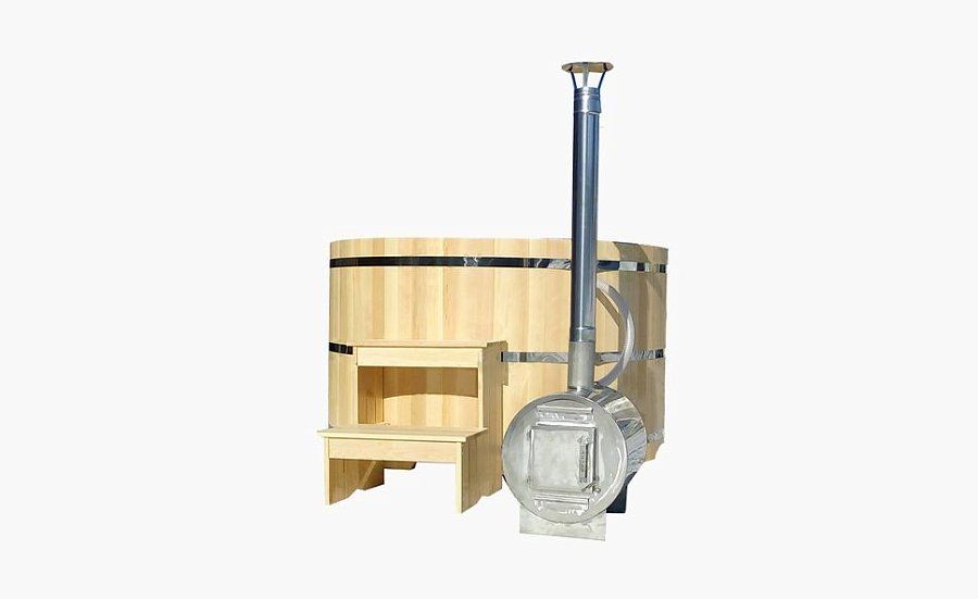 Фурако овальная с внутренней печью Kupel8 кедр 2х1.2х1.2