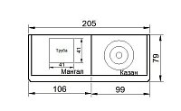 Мангал с казаном Огонек