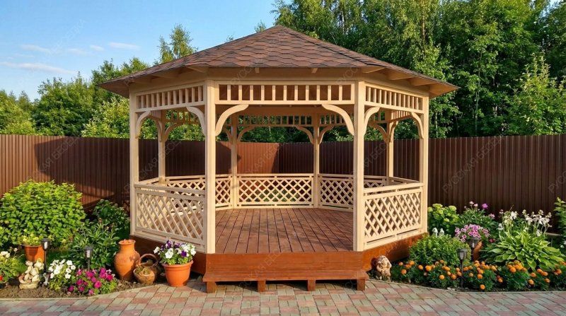 Восьмигранная беседка РАКУРС