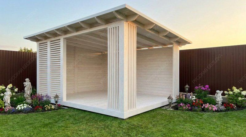 Прямоугольная беседка Амфир