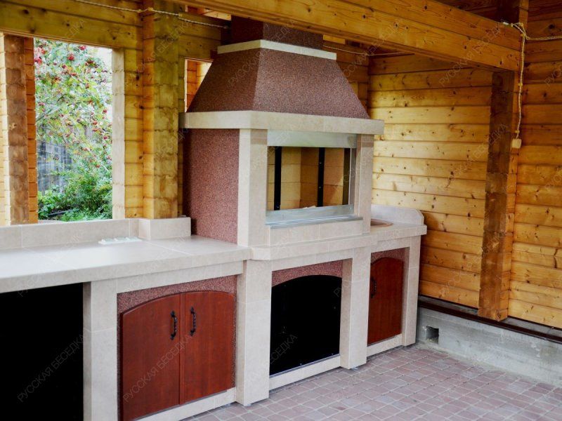 Мангал со шкафом Закат