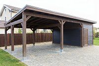 Навес односкатный с хозблоком МАЯКОВСКИЙ