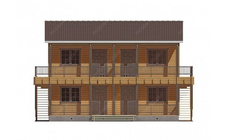 Гостевые дома из мини-бруса ДГ-17