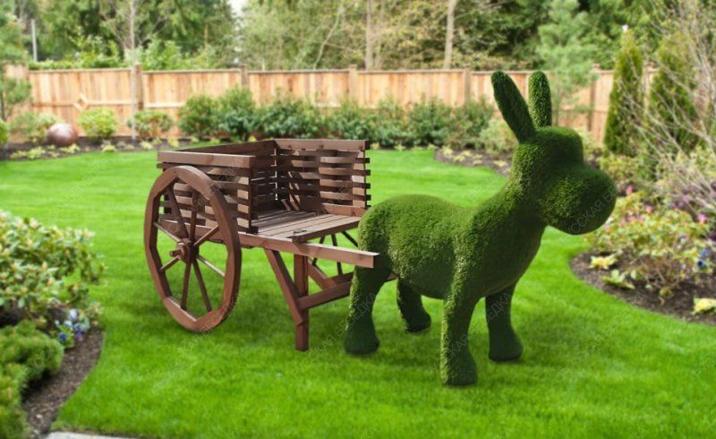 Арба деревянная декоративная