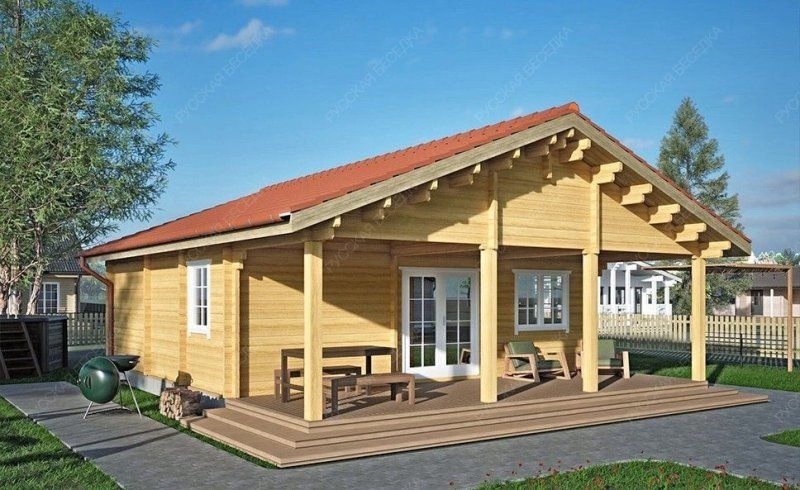 Гостевые дома из мини-бруса ДГ-09