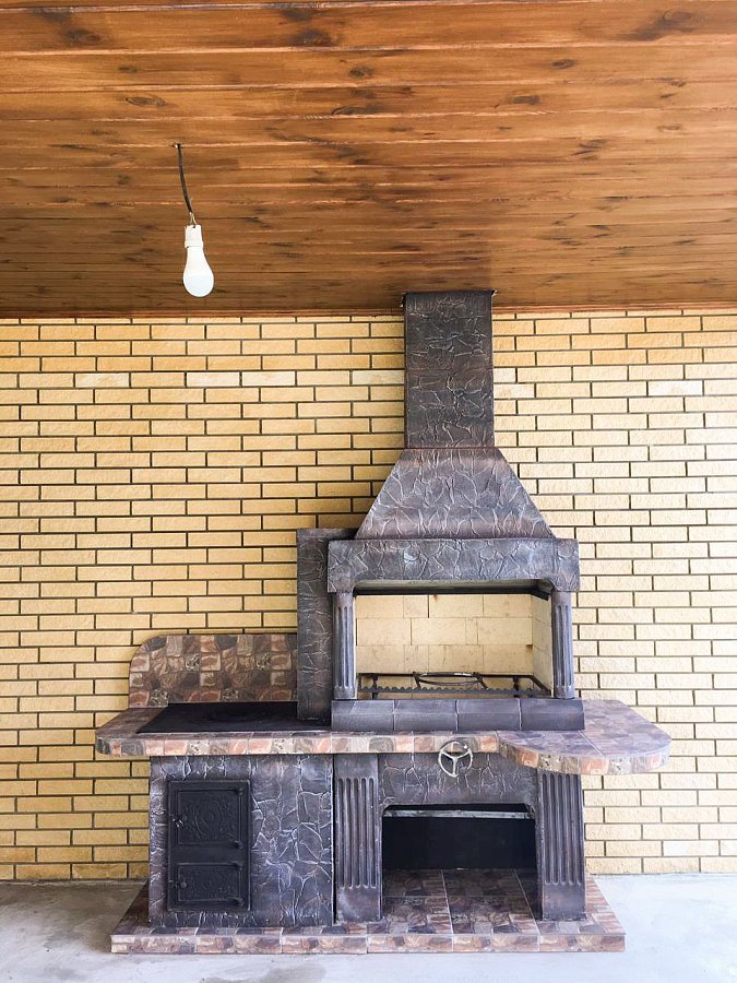 Печь № 20 — Печь барбекю с печью под казан (Большая топка)