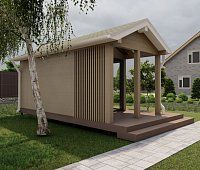 Закрытая беседка ШАЛЕ 2 3х6