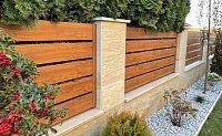 Забор №29 - горизонтальный широкий с боковой планкой
